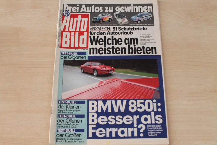 Deckblatt Auto Bild (25/1990)